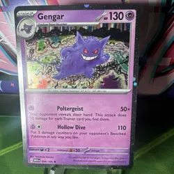 Pokemon TCG Gengar 094/165 swirl Scarlet & Violet 151 Cosmos Holo Sam's Club - Image 4