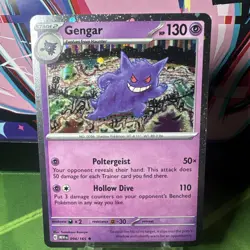 Pokemon TCG Gengar 094/165 swirl Scarlet & Violet 151 Cosmos Holo Sam's Club - Image 5