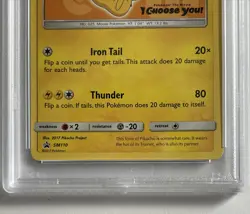 Ash's Pikachu Black Star Promo- I Choose You! SM110 Sun & Moon Pokemon TCG PSA 5 - Image 3
