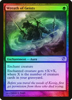Wreath of Geists FOIL Innistrad PLD Green Uncommon MAGIC MTG CARD ABUGames - Image 1