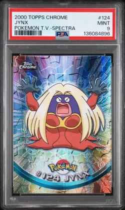 2000 TOPPS CHROME POKEMON T.V. SPECTRA #124 JYNX PSA 9 - Image 1