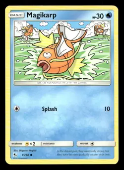 Magikarp 15/68 Hidden Fates NM/M Pokemon - Image 1