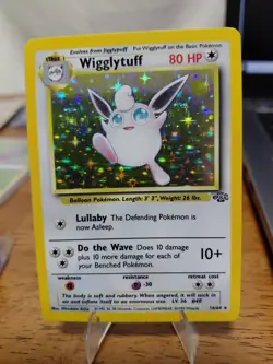 Pokemon TCG Wigglytuff Holo Rare Card 16/64 Jungle Unlimited Clean Light Play - Image 1