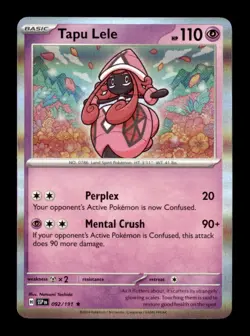 Pokemon TCG SV08: Surging Sparks Tapu Lele Holo - Image 1