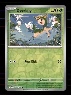 Deerling 006/086 Common White Flare Pokemon Reverse Holo Near Mint - Image 1