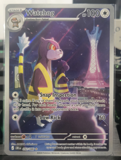 Nintendo English Pokemon TCG Watchog 097/198 Chilling Reign Holo Rare 100 HP - Image 1