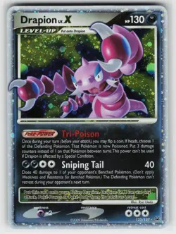 Drapion LV.X 123 Holo 127 LV.X Rare Platinum Pokemon Lightly Played - Image 1