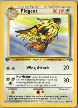 Pidgeot (24) Rare Jungle 24/64 MP Unlimited - Pokemon - Image 1