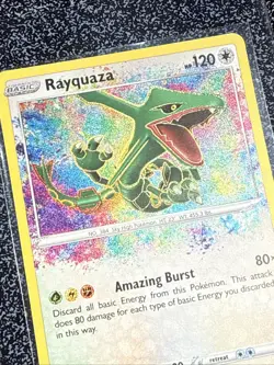 Pokemon TCG Rayquaza Amazing Rare Holo 138/185 🔥 Vivid Voltage 🔥 English 2020 - Image 4