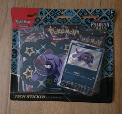 Pokemon Paldean Fates Tech Sticker Collection 3 Pack Blister - Image 1