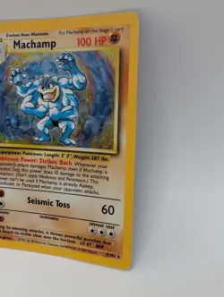 Pokemon Machamp Base Set Holo Rare 1st Edition 8/102 English 1999 100 HP - Image 3