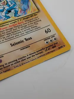Pokemon Machamp Base Set Holo Rare 1st Edition 8/102 English 1999 100 HP - Image 4