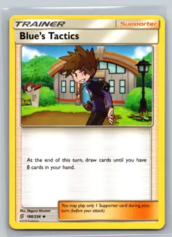 Blues Tactics 188/236 Cosmic Eclipse Uncommon Trainer Supporter Pokemon TCG - Image 1