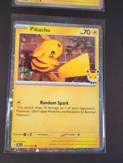 Pikachu 4x Pokemon Day Promo Holo 051/162 English Pokemon TCG Nintendo W/ Coin - Image 5