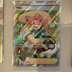 Pokemon TCG Full Art Holo Trainer Supporter Lot (5) Zinnia Milo Ryme Copycat - Image 3