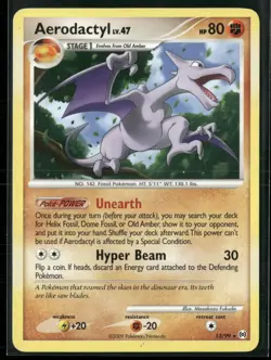 Aerodactyl 13/99 Rare Arceus Pokemon Lightly Played - Image 1