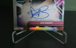 Ace Bailey - 2025-26 Topps Cosmic Chrome - Auto Rookie Refractor Variation - Image 3