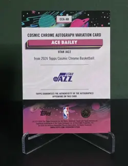 Ace Bailey - 2025-26 Topps Cosmic Chrome - Auto Rookie Refractor Variation - Image 4