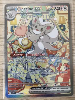 Pokemon TCG Cinccino ex 119/086 SIR Special Illustration Rare Chaos Rising - Image 1