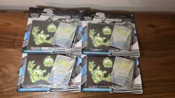 Pokemon TCG Scarlet Violet Black Bolt Tech Sticker Collection 3 Pack Blister x 4 - Image 1