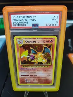 2016 Pokemon XY Charizard-Holo Evolutions PSA 9 - Image 1