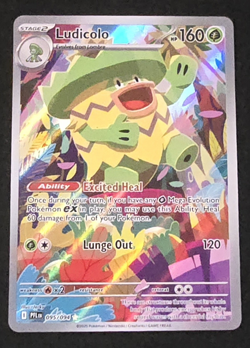 Pokemon TCG Ludicolo 095/094 Phantasmal Flames Full Art Holo Illustration Rare - Image 1