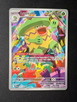 Pokemon TCG Ludicolo 095/094 Illustration Rare – Phantasmal Flames – Near Mint - Image 2