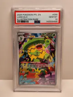 Pokemon Ludicolo IR Phantasmal Flames 095/094 PSA 10 - Image 1