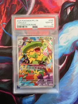 Ludicolo 095/094 - Phantasmal Flames - Pokemon - PSA 10 Illustration Rare - Image 1