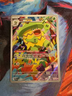 Pokemon TCG Ludicolo Phantasmal Flames 095/094 Illustration Rare - Image 1