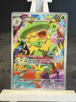 Ludicolo 095/094 Illustration Rare IR – Phantasmal Flames Pokemon Card NM - Image 1