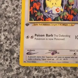 Pokemon Cards TCG 1st Edition Togepi 51/111 Uncommon Neo Genesis Near Mint WOTC - Image 4