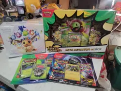 Pokemon TCG Prismatic Evolutions ETB, Ascended hero’s Mega Meganium EX Box + Ext - Image 1