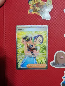 Pokemon Card Perrin 220/167 Twilight Masquerade Special Illustration Rare NM - Image 1