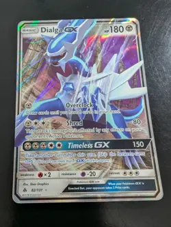 Dialga GX 82/131 Forbidden Light - Pokemon Card - Played - Image 1