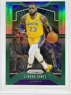 2019 Panini Green Prizm #129 LEBRON JAMES (PSA GEM MT 10) - Image 2