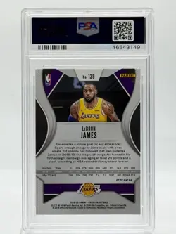 2019 Panini Green Prizm #129 LEBRON JAMES (PSA GEM MT 10) - Image 3