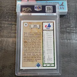 1989 Upper Deck - Randy Johnson #25 Star Rookie PSA 9 Mint HOF Graded Card - Image 2
