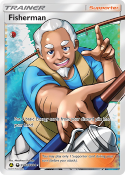 FISHERMAN SV94 ULTRA RARE HIDDEN FATES SHINY VAULT POKEMON HOLO NEAR MINT - Image 4