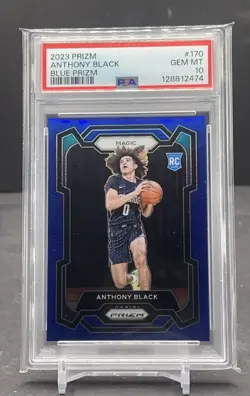 Anthony Black 2023 Panini Prizm True Blue Rookie Card /199 #170 PSA 10 Magic RC - Image 1