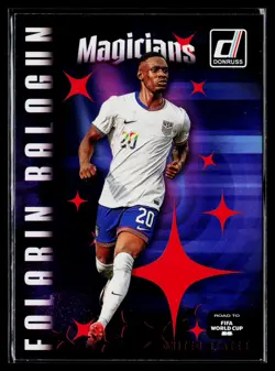 2025-26 Donruss Road to FIFA World Cup #9 Folarin Balogun Magicians - Image 1