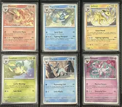 Pokemon Prismatic Evolutions Promo 6 Card Set 167-172 Flareon Sylveon More Mint! - Image 1