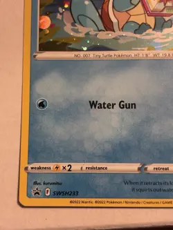 Squirtle SWSH233 SWSH: Sword & Shield Promo Cards Holo - Image 2