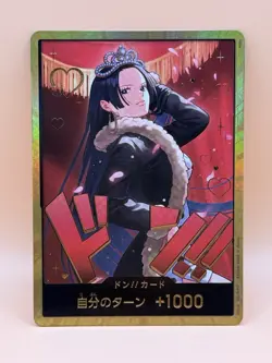 Boa Hancock Gold Frame DON!! Card ONE PIECE Card Game Heroines Edition EB-03 JP - Image 1