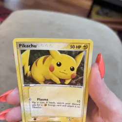 Pikachu 74/112 LP Reverse Energy Holo EX Fire Red Leaf Green Pokemon Card! - Image 5