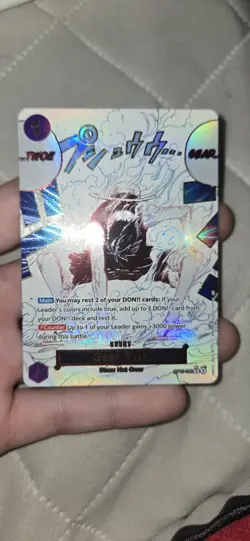 Bandai One Piece Card Game Gear Two OP11-080 SP Foil Alt Art Event Card - Image 3