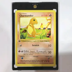 1st Edition Shadowless Charmander Base Set Pokemon Card MINT Condition PSA Ready - Image 1