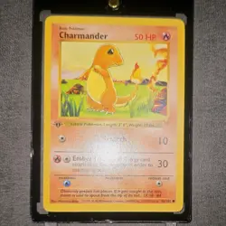 1st Edition Shadowless Charmander Base Set Pokemon Card MINT Condition PSA Ready - Image 3