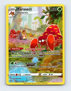 NM Parasect TG01/TG30 Lost Origin Trainer Gallery Ultra Rare Pokemon Card - Image 1