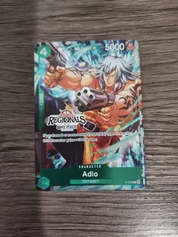 Adio Offline Regional Finalist Card Set 2025 Vol.1 One Piece Promo Card P-078 - Image 1